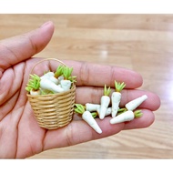 Miniature Radish Clay/Piece Miniature House Miniature Toys