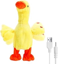 FA FIGHTART Walking Duck USB Upgrade Version of Dancing Cactus Funny Plush Toy Talking Singing Mimicking Repeating