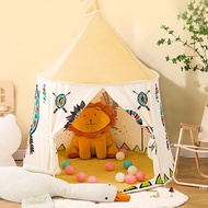 [Simhoa21] Kids Play Tent Indoor Indian Playhouse, with Padded Mat, Princess Castle Playhouse Tent for Party Backyard Daycare Park