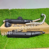 GL RACING Super Charger Open Exhaust Pipe With Exhaust Cover 35 - 38MM / 38 - 42MM - YAMAHA Y15 Y15Z