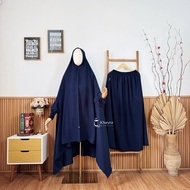 Khimar Batwing Smock Basic Umbrella Skirt Set By Khayra Muslimah