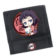 กระเป๋าสตางค์ แบบหลายชั้น ลายการ์ตูน Demon Slayer Wallet Kimetsu no Yaiba สไตล์สร้างสรรค์ สําหรับเด็ก