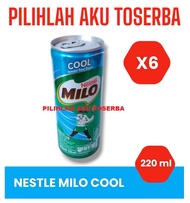 Susu Milo Kaleng Coklat COOL SENSASI RASA DINGIN 220 ml - ( HARGA 6 Kaleng )