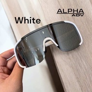 ALPHA ADV Kacamata Olahraga Sepeda Berlari Traveling Free Box Kacamata Anti UV Bingkai Besar Multifu