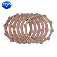 6 Pcs(5 wide 1 narrow) 250CC Motorcycle Clutch Friction Plate Kit For HONDA CR125R CR125 XR250R XR25