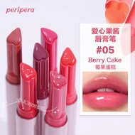 ลิปสติกปากแบบแทร็กเกอร์ Peripera Lip Tint Heart Shaped Moisturizing Long-lasting Glossy Jelly Textur