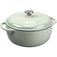 Lodge Desert Sage Enameled Cast Iron Dutch Oven 6QT YOUR GO-TO DUTCH OVEN: A flawless pairing  of  f
