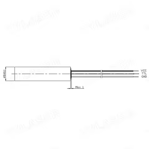 External TTL 8mm 635nm Red Dot 1mW 5mW 10mW Laser Module Industrial Grade APC Driver for Laser Point