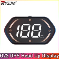 G22 Gold Car GPS Head Up Display Universal Auto Speedometer Compass Overspeed Alarm For All Cars