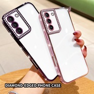 Samsung S21FE SM-G990B SM-G990B/DS SM-G990U SM-G990U1 SM-G990W S21 FE Electroplated transparent soft