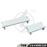 ( 11/4" | 2" ) ELECTRICAL TNB CASING CLIP/ 2 & 4 Wire TNB CLIP -10pcs