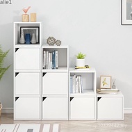 Free Shelf Bookcase Cabinet Japanese Style Multifunctional Storage Bookshelf with Door Combination C