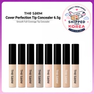 [The Saem] Cover Perfection Tip Concealer 9.5g (9 Colors) - Korean Full Coverage Liquid Concealer fo