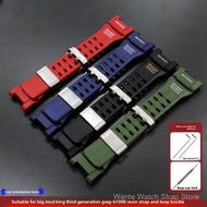 Logo Resin Watch Strap With Metal Bezel Replacement Watch Bracelet Compatible With Mudman 3rd Gen GW