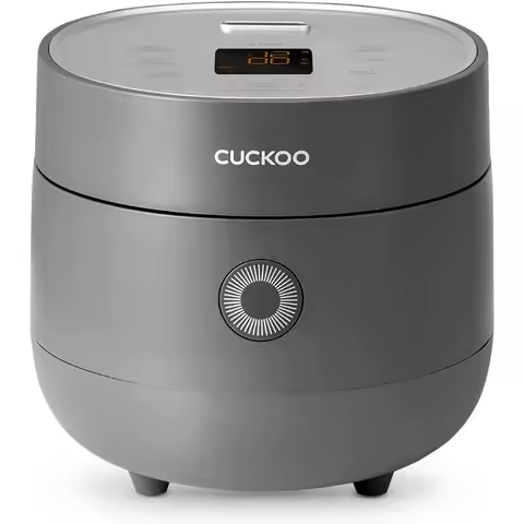 CUCKOO Rice Cooker 3 Cup Uncooked / 6 Cup Cooked, Modern Fuzzy Logic Rice Cooker Small with Delay Ti