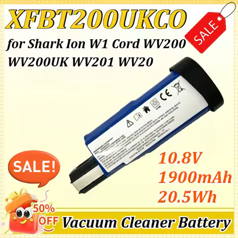 XFBT200UKCO 10.8V 1900mAh 20.5Wh for Shark Ion W1 Cord WV200 WV200UK WV201 WV20 Vacuum Cleaner lithi