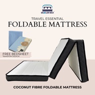 【FREE Shipping + FREE Bed Sheet】Dazzler Max 4 inch Foldable Coconuts Fibre Mattress Single Size