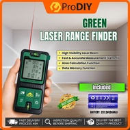 Digital Laser Green Laser Range Finder Distance Range Finder 100 Meter Measuring Tool Level LCD Poin