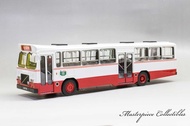 Singapore 1/43 B57 80s First Bus Model Bus Model Red White Resin Gift Ornaments