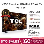 TCL X955 QD-Mini LED | 4K TV Google TV 85 98 inch | 144Hz VRR | HDR 5000 nits | Ultra Slim Design | IMAX Enhanced