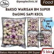 BAKSO WARISAN BAKSO KECIL 5 PACK ISI 3 KG Food Frozen Makanan Baso