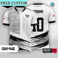[Free Custom] PUBG Esports Gaming Jersey Retro Jersey Custom Name Baju Lelaki Unisex High Quality Br
