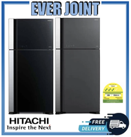 Hitachi R-VG695P9MSX [541L] 2-Door Glass Fridge + Free Disposal