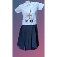 SET 2in1 SET MC/BC+NAVY BLUE PALDA SCHOOL UNIFORM KIDS TO ADULTS KATRINA FABRIC MALL QUALITY