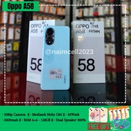 OPPO A58 RAM 8/128GB GARANSI RESMI