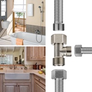 Brass 3/8'' 1/2'' 9/16'' 3-Way Tee Joint Pipe Fitting T Adapter Bidet Water Diverter Filling Valve C