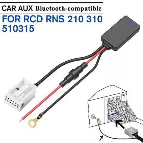 Car Bluetooth 5.0 Module AUX-IN Audio Aux Car MP3 Bluetooth-compatible Adapter Music Radio For RCD R