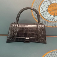 Balenciaga巴黎世家黑扣沙漏包，s號