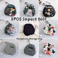 【超值】For EPOS Impact 860T Headphone Hard Case Fun Cartoon Headset Earpads EVA Casing Box