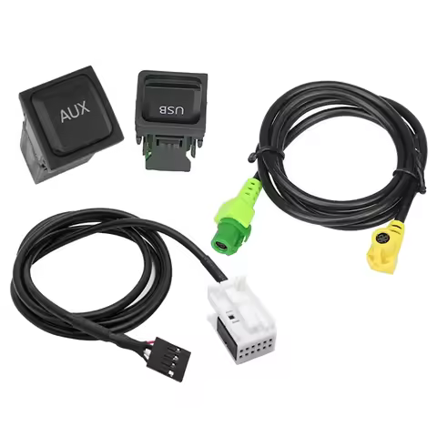 Car USB AUX Switch Cable USB Audio Adapter RCD510 RNS315 For- Passat B6 B7 Golf 5 MK5 Golf 6 MK6 Jet
