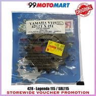RKM Sprocket SRL115 Lagenda 115FI 428 Srl115fi Fuel Injection Front Sprocket Steel Srl115z