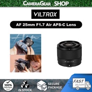 Viltrox AF 25mm F1.7 Air APS-C Lens Wide-Angle Prime for FujiFilm XF-Mount/ Nikon Z-Mount /Sony E-Mo