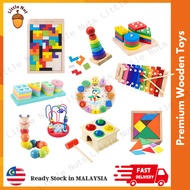 TOP PICK Wooden Educational Toys Kids Montessori Building Blocks /Montessori Wooden Tangram 7 Piece 