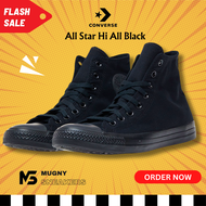 รุ่นฮิต Converse all star high all black  รองเท้าผ้าใบคอนเวิร์ส สีดำ หุ้มข้อ