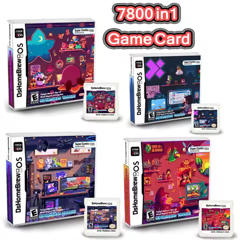 3DS NDS Game Card Combined Card 7800 In 1 NDS Combined Card NDS Cassette 64IN1 208 500 NES US Game c