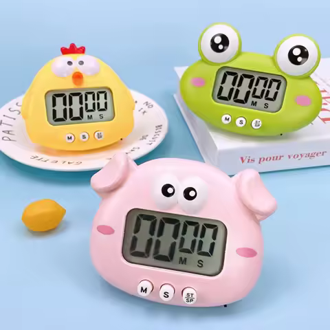 1-99 Minutes Cooking Study Work Timer Reminder For Shop Home Kitchen Gadget Cute Frogs Kitchen Elect