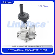 Engine Oil Pump With Integrated Vacuum Pump Fit 3.0 T L V6 Diesel CRCA For 07-18 Audi Q7 VW Touareg 