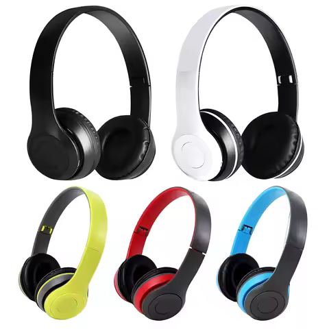 P47 Wireless Over Ear Headset Noise Cancelling Bluetooth-Compatible 5.0 Gaming Headphone Card Mp3 Pl