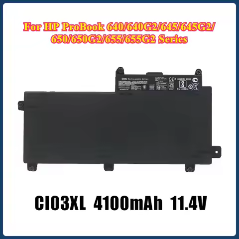 CI03XL 48Wh 11.4V Laptop Battery for HP ProBook 640/640G2/645/645G2/650/650G2/655/655G2 Series