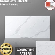 IR GRANITE TILE COVE 60x120 BIANCO CARRARA PUTIH CORAK ABU / GRANIT