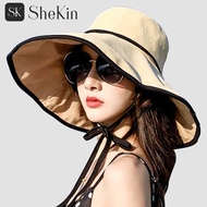 MATAHARI SheKin Hat Wanita, summer UV protection hat, wide brim sun hat, bucket hat, uv hat, sun hat