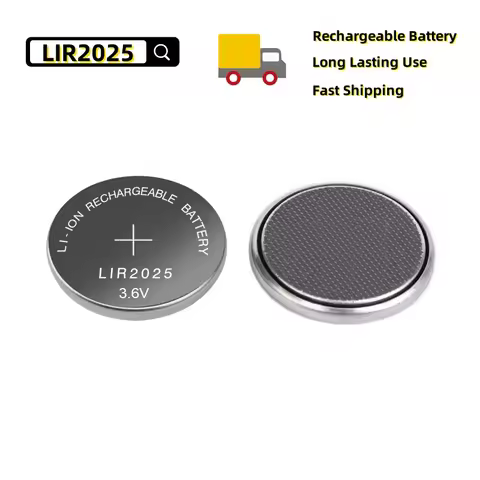 10-50PCS LIR2025 Rechargeable Battery Replaces LIR 2025 CR2025 ML2025 3.6V Lithium Battery for Watch