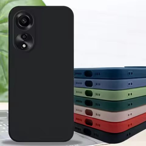For Funda OPPO A78 4G Case OPPO A78 4G Cover Housing Shockproof TPU Liquid Silicone Protective Phone