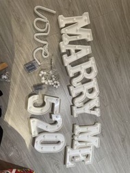 求婚佈置 LED 字母燈 MARRY ME LOVE 520