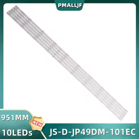 5Pcs/Set 10LED 49 inch TV LED Backlight Strip E493538 JS-D-JP49DM-101EC 80720 E49DM1000 951-14-1T Fo