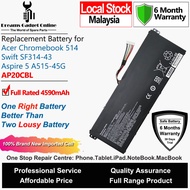 ACER Laptop Battery AP20CBL 4590mAh for Acer Chromebook 514 ACER Swift SF314-43 Aspire 5 A515-45G N2